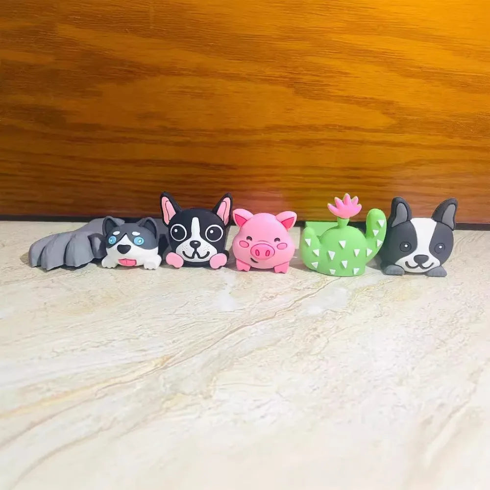Cartoon Silicone Door Stopper – No-Drill Floor Door Block Floor Door Stopper Nixie