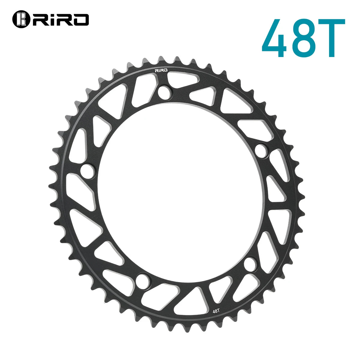 RIRO 144BCD Ultralight CNC Single Chainring | Racing Bike Bicycle Chainring Nixie BLACK-48T