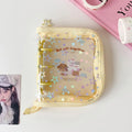 A8 Kpop Photocard Binder | Star Glitter PVC Loose-Leaf Album Photocard Binder Nixie Yellow Shell