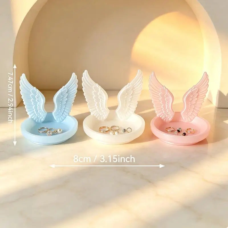 Angel Wings Jewelry Tray – Elegant Ring Dish & Desk Décor Jewelry Ring Dish Nixie