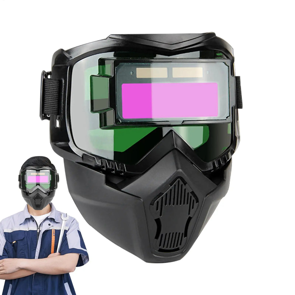 Auto Darkening Welding Helmet – Detachable Protective Shield Welding Helmet Nixie