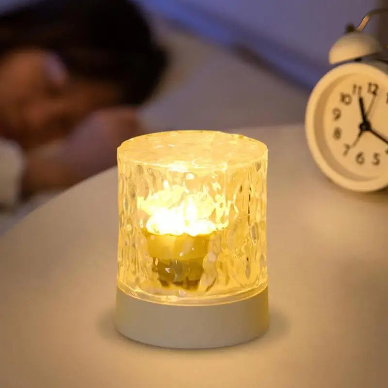 3D Water Ripple Projector Night Light – Ambient Bedroom Lamp Projection Night Light Nixie