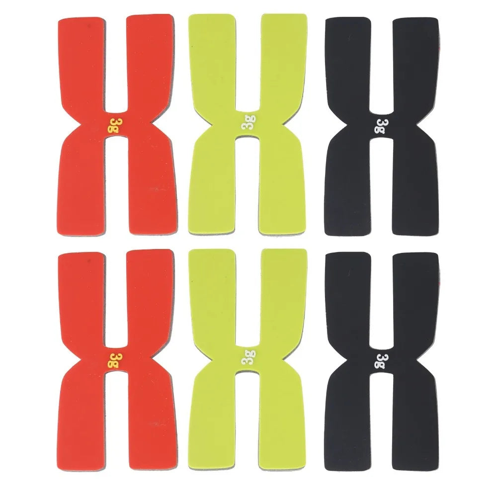 6PCS Silicone Tennis Racket Weight Balance Strips – H Shape Racket Weight Strips Nixie 6pcs