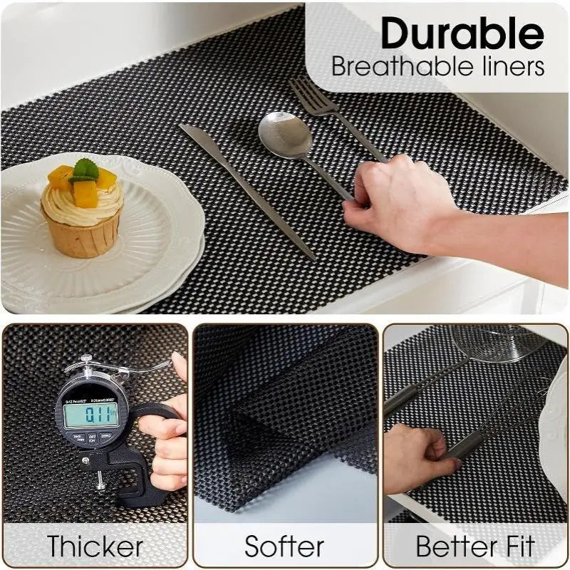 PVC Non-Slip Mesh Mat – Cuttable Shelf, Drawer & Car Liner Non-Slip Shelf Liner Nixie