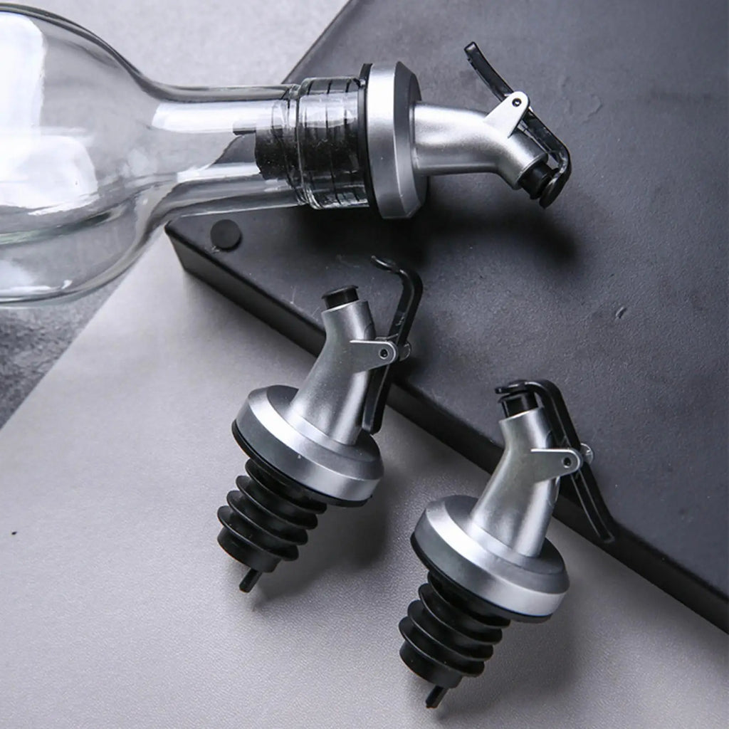 Olive Oil Pourer Spout – Press-Type Bottle Dispenser Cap Oil Pourer Spout Nixie