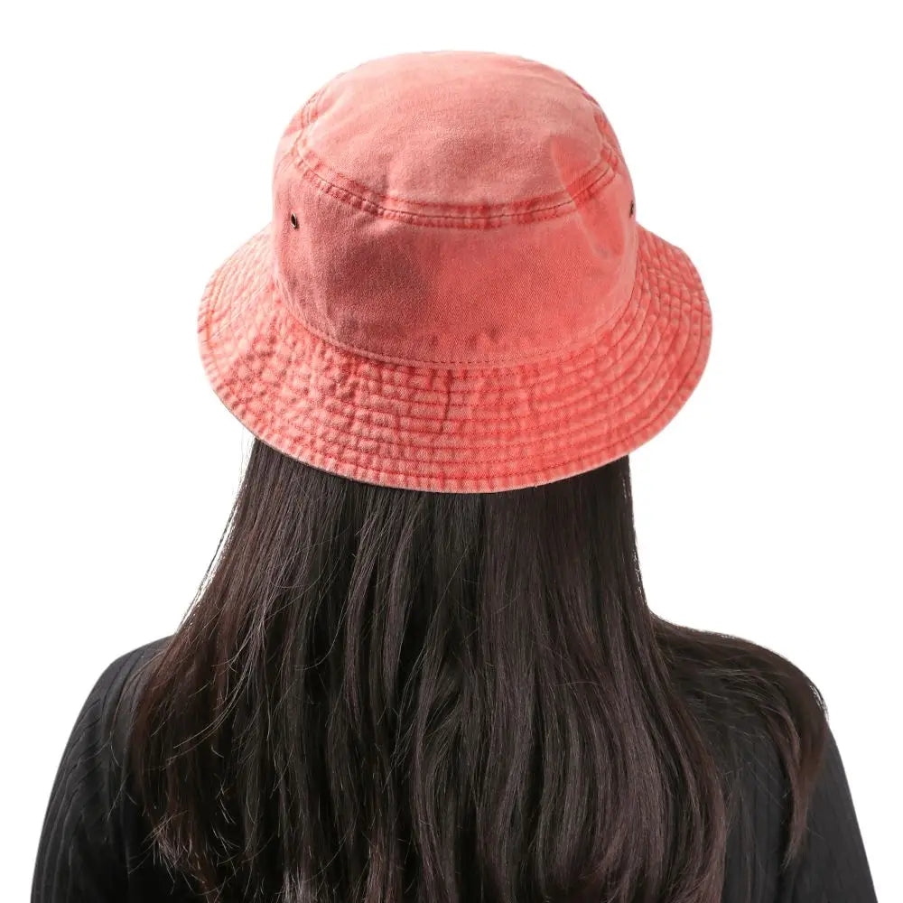 Washed Denim Bucket Hat – Casual Fisherman Cap for Women Bucket Hat Nixie