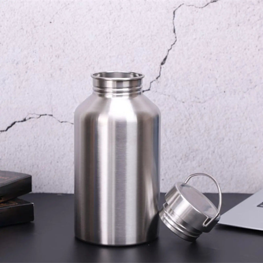 2L Stainless Steel Travel Water Bottle with Filter & Handle Sports Water Bottle Nixie