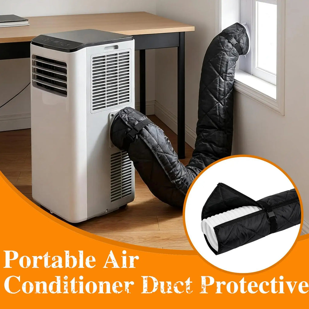 Portable AC Hose Insulation Quilted Thermal Cover Sleeve