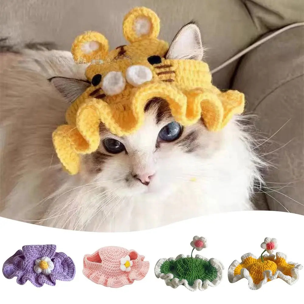Cute Flower Pet Hat – Cosplay Headgear for Cats & Dogs Pet Costume Hat Nixie