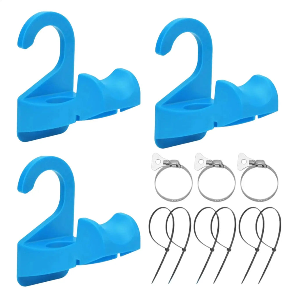 Non-Slip Pool Hose Holders Tube Hangers 3-Pack | Leak-Proof Pool Hose Holder Nixie