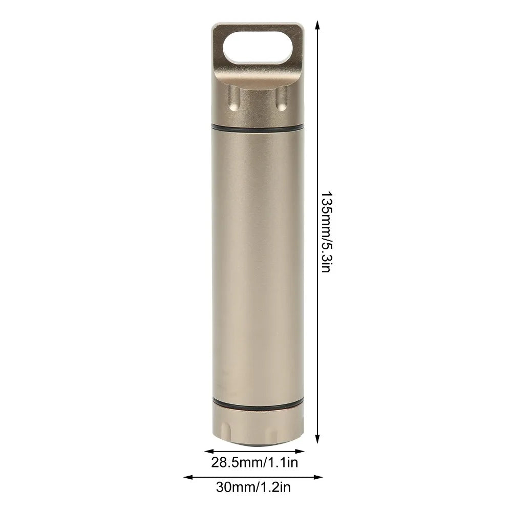 Aluminum Alloy Waterproof Pill Case – CNC Machined Portable Waterproof Pill Case Nixie