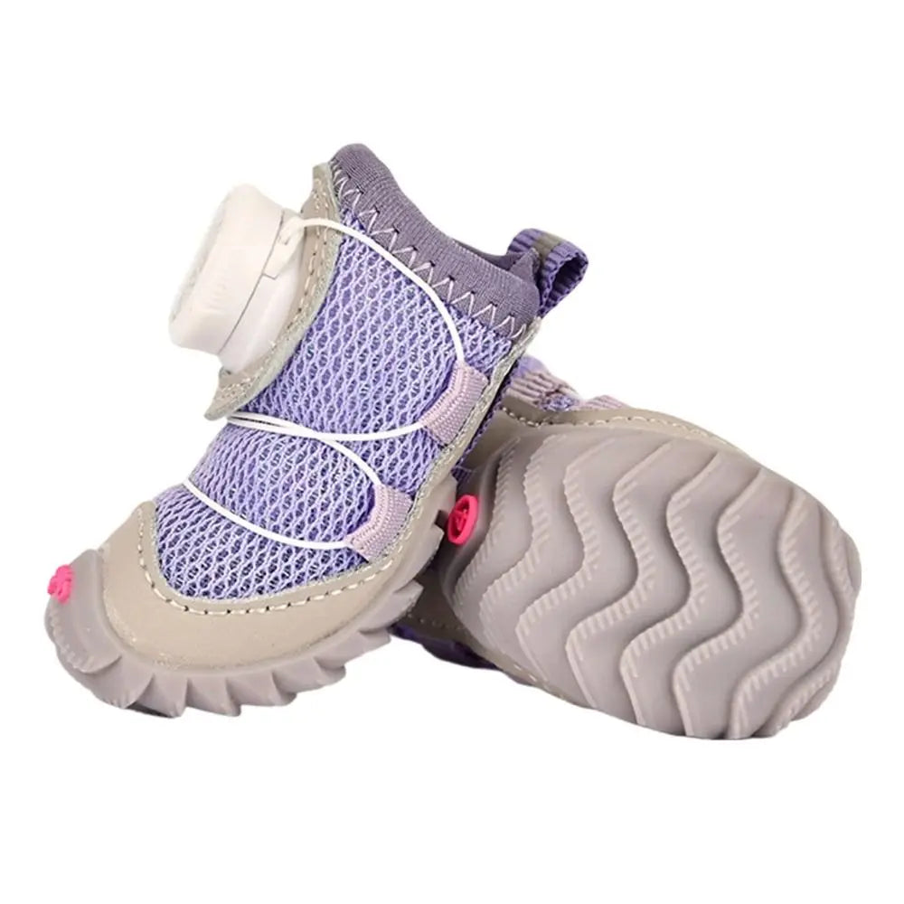 4Pcs Waterproof Dog Shoes Anti-Slip Breathable Paw Protectors Dog Paw Boots Nixie