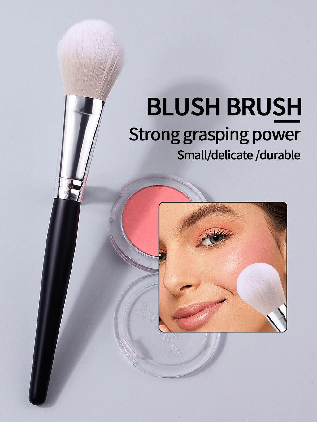 Multifunctional Makeup Brush – Blush, Contour & Powder | Nixie