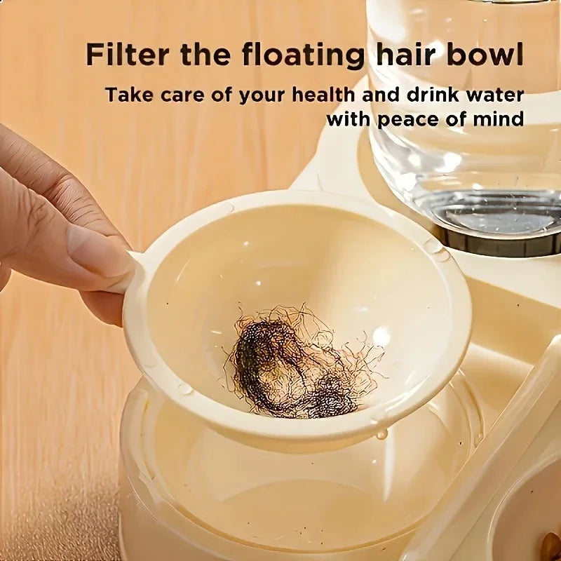 2-in-1 Automatic Cat Feeder – Dry, Wet & Water Separation Automatic Pet Feeder Nixie
