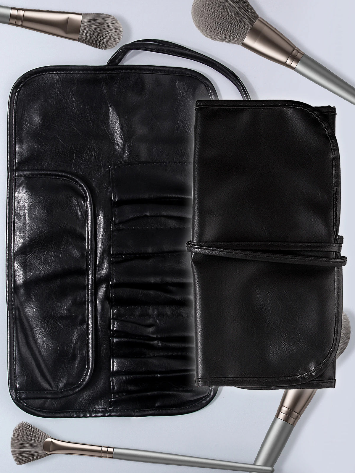 10-Slot Foldable Waterproof Makeup Brush Bag Travel Organizer Makeup Brush Bag Nixie