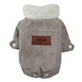 Fleece Warm Dog Jacket Coat for Small & Medium Dogs & Cats Pet Dog Jacket Nixie GRAY S