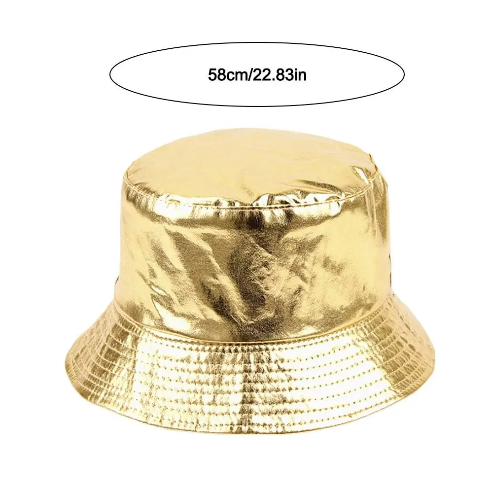 Reversible Bucket Hat UPF 50+ Metallic Harajuku Style Unisex Reversible Bucket Hat Nixie