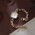 Gold Bohemian Retro Women's Quartz Watch – Roman Numeral Women's Fashion Watch Nixie WHITE