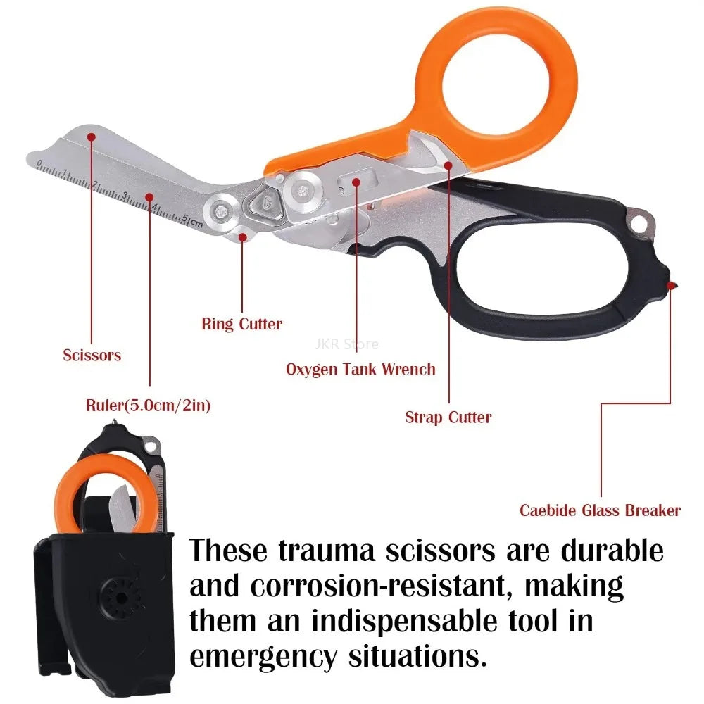 Nixie Emergency Rescue Shears – Strap Cutter & Glass Breaker Emergency Rescue Tool Nixie