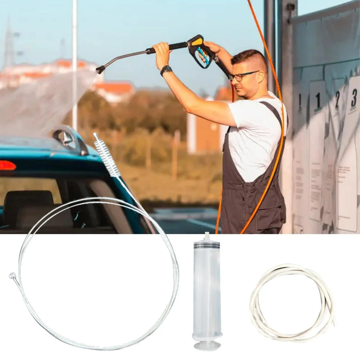 Flexible Drain Pipe Cleaner for Car AC, Fridge & Sink