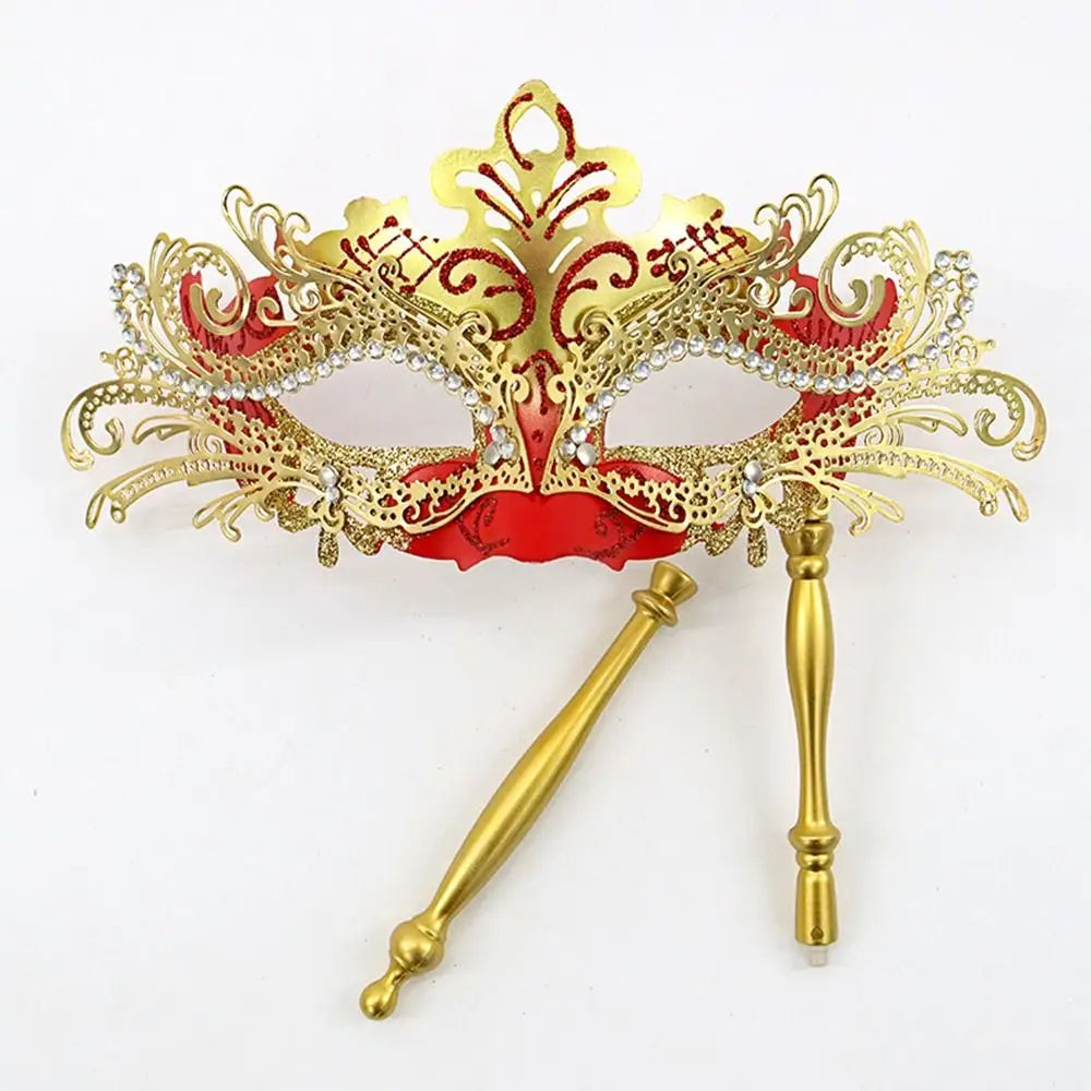 Mardi Gras Phoenix Masquerade Mask with Holding Stick Costume Masquerade Mask Nixie