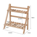 2-Tier Wooden Desktop Storage Rack & Book Organizer Shelf Desktop Storage Shelf Nixie 1