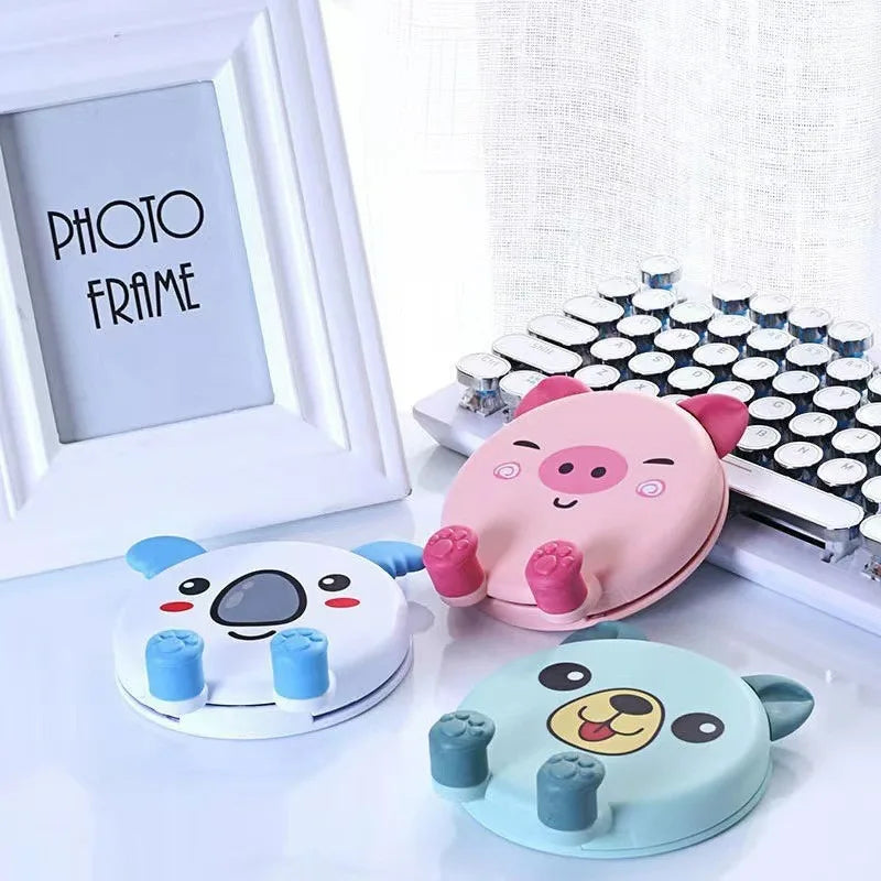 3D Cartoon Animal Phone Stand – Foldable Silicone Desk Holder Phone Stand Holder Nixie
