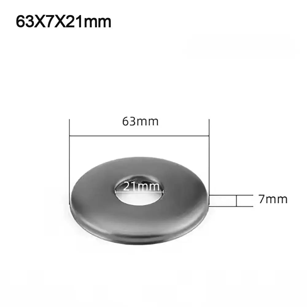Round Stainless Steel Pipe Cover – Faucet Decorative Cap Pipe Decorative Cover Nixie 63X7X21mm
