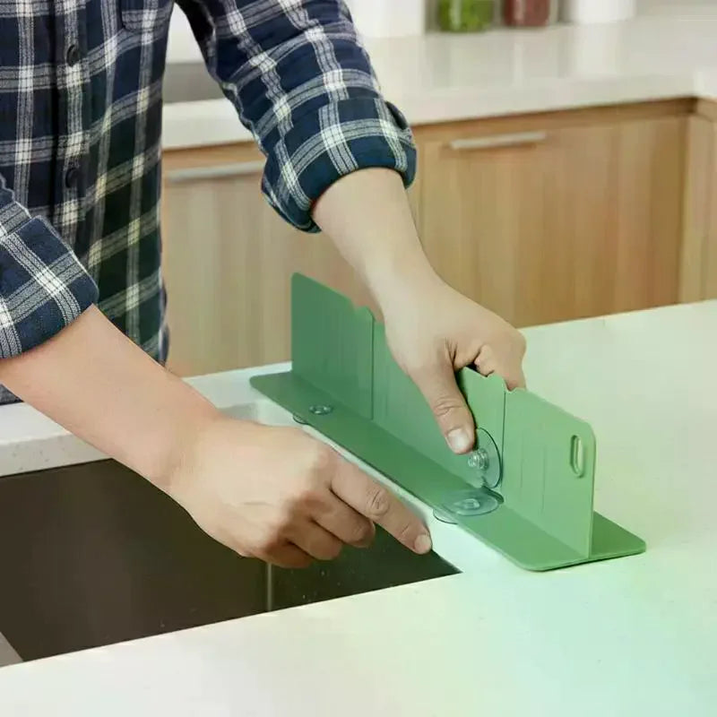 Silicone Sink Splash Guard with Drain & Storage Tray Sink Splash Guard Nixie