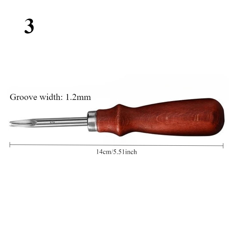 Leather Manual Groover U-Shape Slotting Tool – DIY Leathercraft