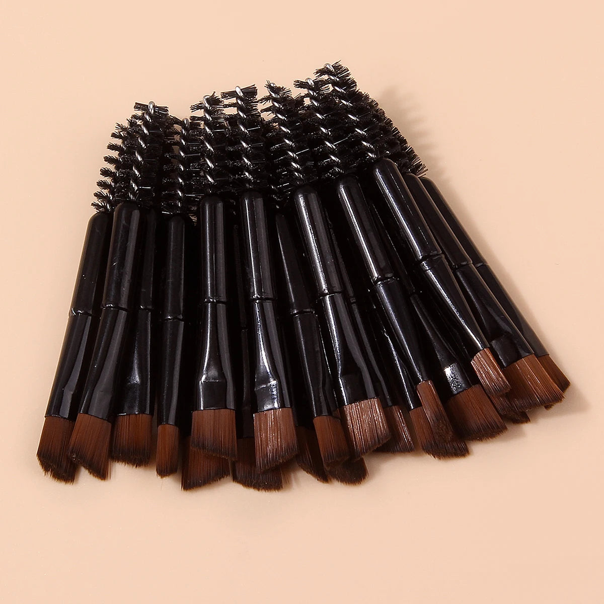 20Pcs Double-Ended Eyebrow Brush & Spoolie Lash Comb Set Eyebrow Brush Set Nixie Default Title