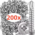 M4.2 Stainless Steel Self-Tapping Screws Phillips Truss Head Self-Tapping Screws Nixie 200PCS M4.2x32mm