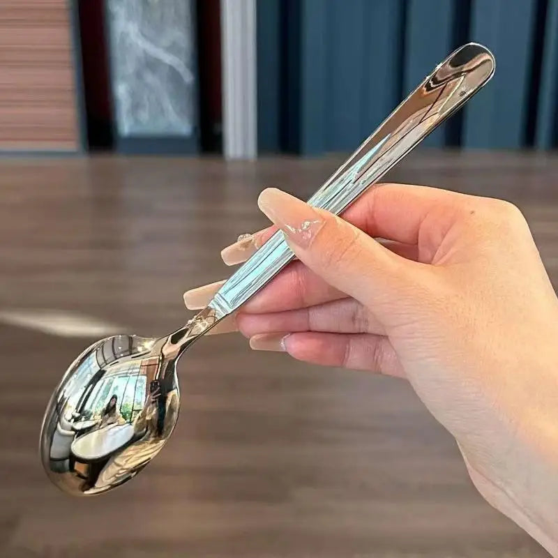 410 Stainless Steel Dinner Spoon – Non-Slip, Dishwasher Safe Stainless Steel Spoon Nixie