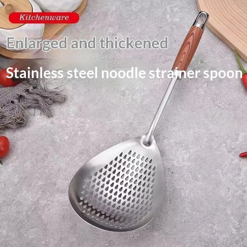 Stainless Steel Spider Skimmer Strainer – Non-Slip Handle Kitchen Skimmer Strainer Nixie