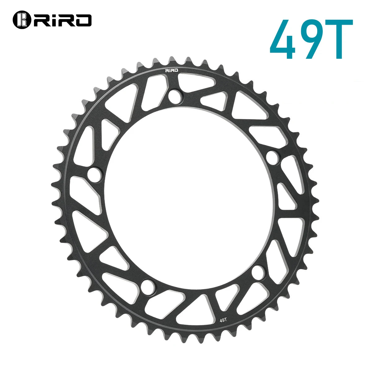RIRO 144BCD Ultralight CNC Single Chainring | Racing Bike Bicycle Chainring Nixie BLACK-49T