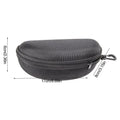 Hard Shell Travel Glasses Case – EVA Oxford with Belt Hook Eyeglass Case Nixie Black