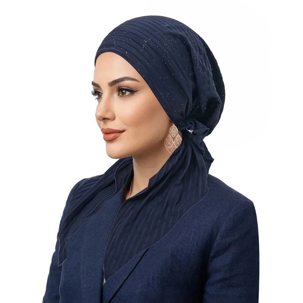 Women's Stretch Pre-Tied Turban Knit Breathable Head Wrap