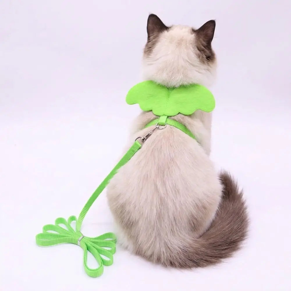 Angel Wings Dog & Cat Harness Leash Set – 120CM Nylon Pet Harness Leash Nixie