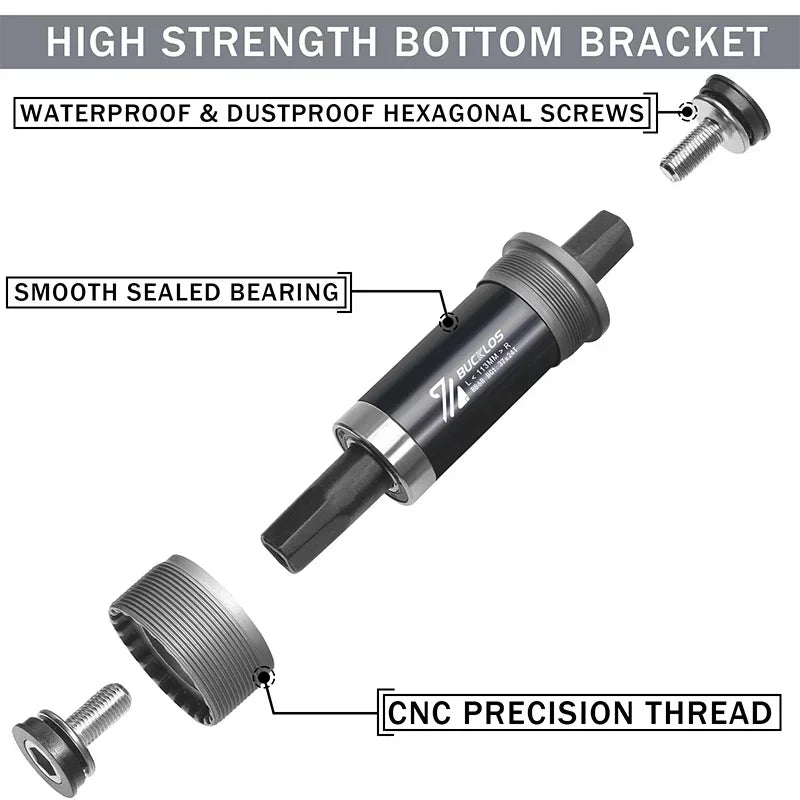 BUCKLOS BSA BB68 Bike Bottom Bracket MTB Road E-Bike Crankset Bike Bottom Bracket Nixie