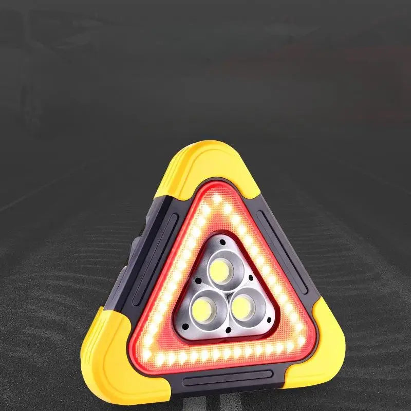 LED Triangle Warning Light – Flashing Road Safety Lamp Set