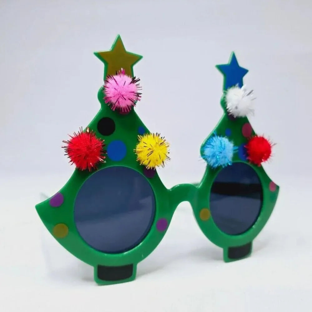 Christmas Tree Novelty Glasses – Funny Holiday Party Photo Prop Novelty Party Glasses Nixie