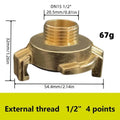 Garden Hose Quick Connect Set – DN15/DN20/DN25 Copper Tap Connectors Hose Quick Connector Nixie A4
