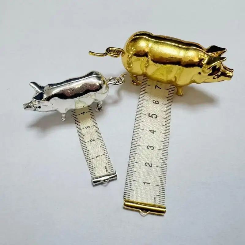 Mini Pig Retractable Tape Measure – Metal Sewing Ruler Retractable Tape Measure Nixie