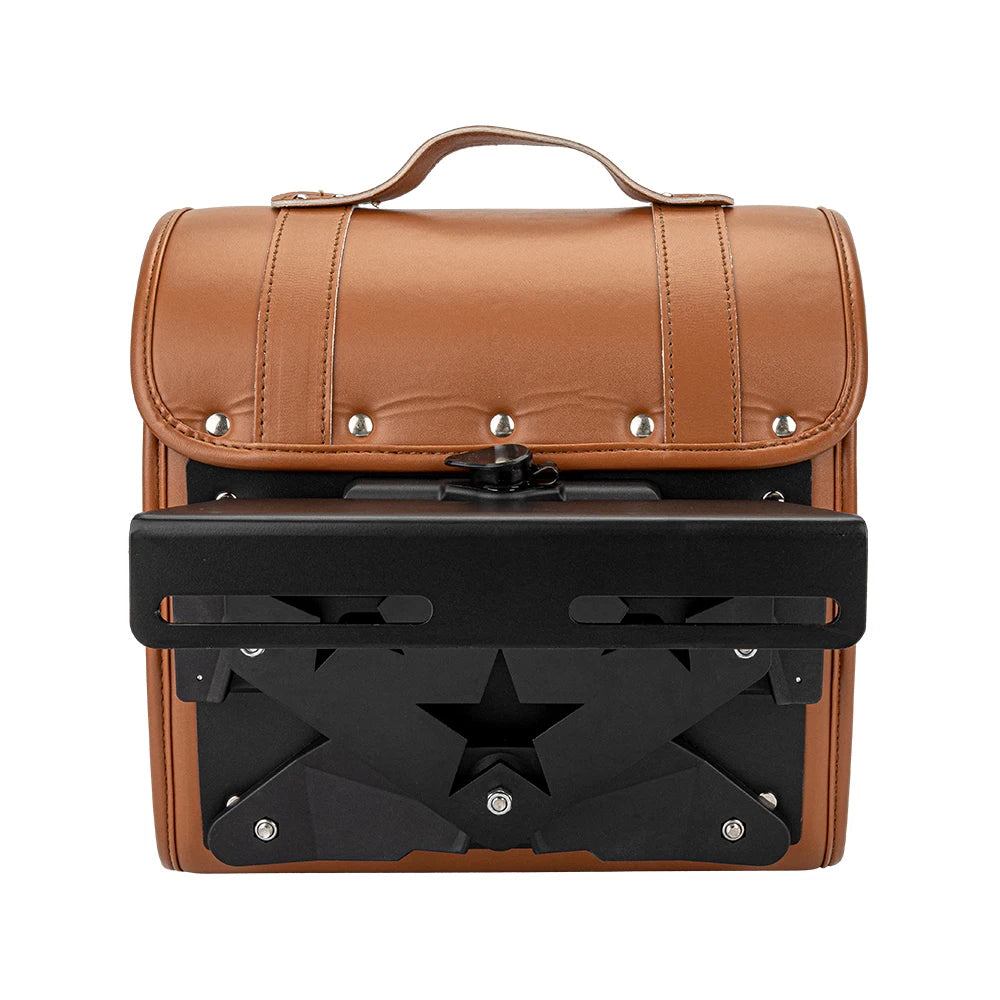 Retro Motorcycle Saddlebags PU Leather Waterproof Universal Fit Motorcycle Saddlebag Nixie
