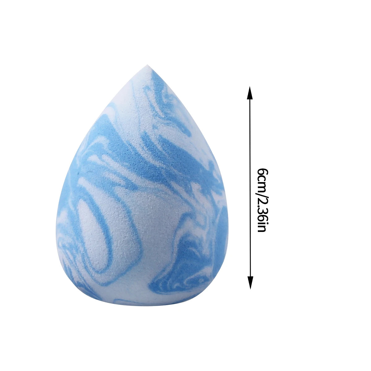 3-Pack Marble Makeup Sponge Eggs – Wet & Dry Foundation Puffs Makeup Sponge Set Nixie