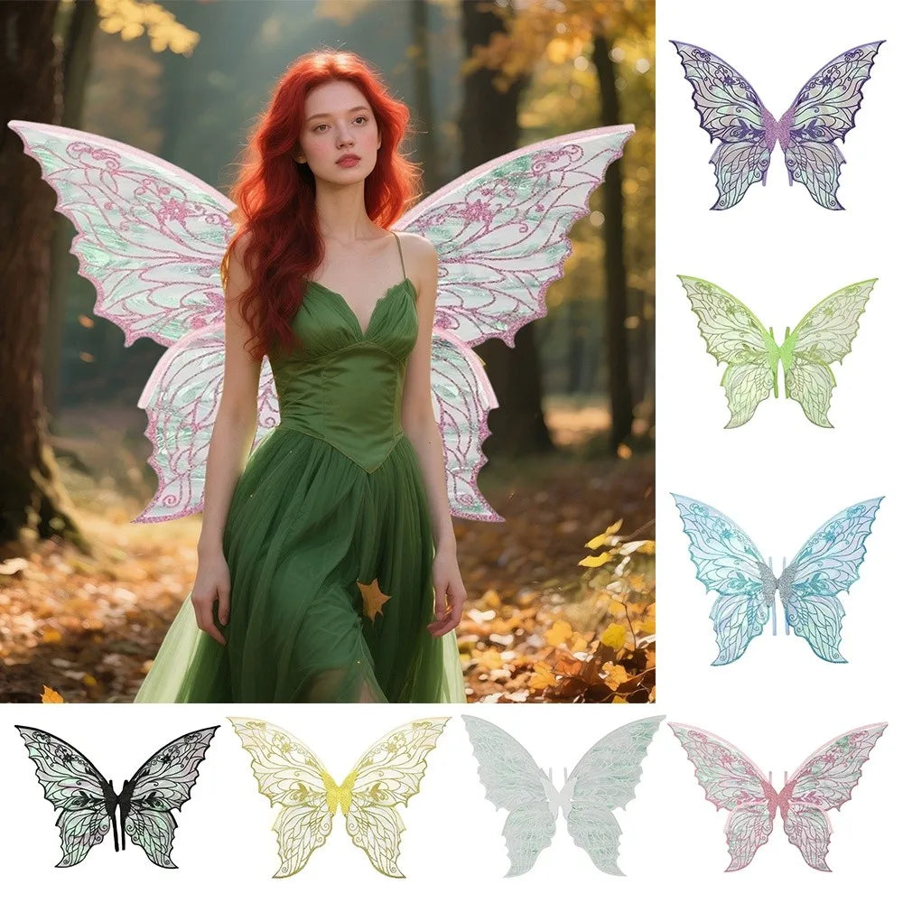 Sparkling Organza Fairy Wings – Princess Angel Dress-Up Props Costume Fairy Wings Nixie