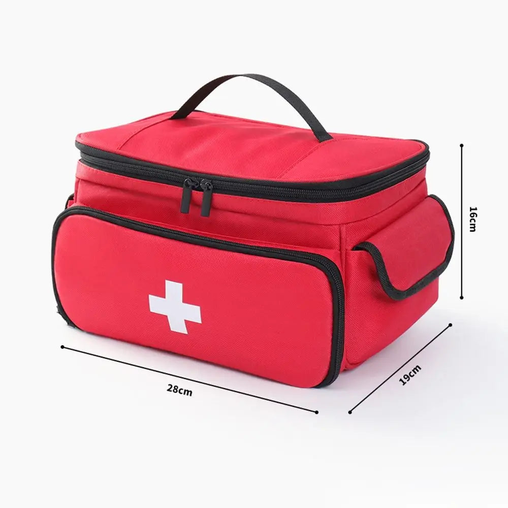 Travel Medicine Bag | Multi-Pocket, Waterproof, Adjustable Strap