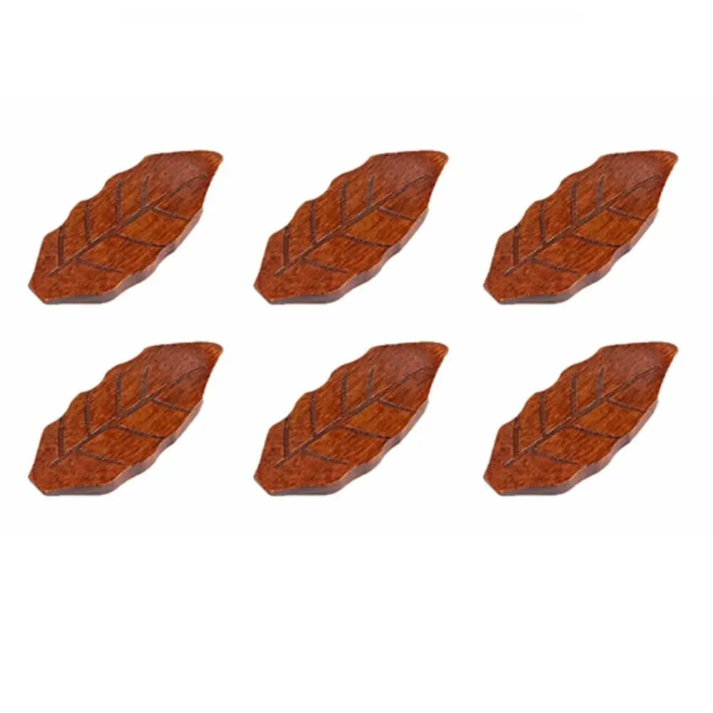 6-Piece Japanese Wooden Chopstick Rests & Fork Holders Chopstick Rest Set Nixie 10