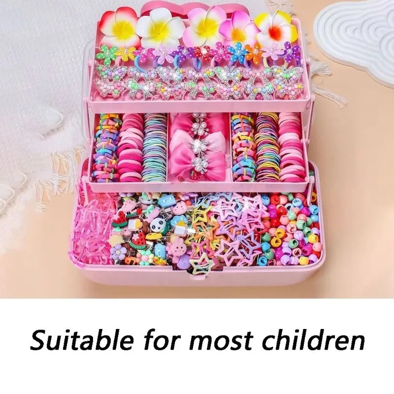 850PCS Girls Grosgrain Ribbon Hair Ties & Elastic Hair Bands Kids Hair Accessories Nixie