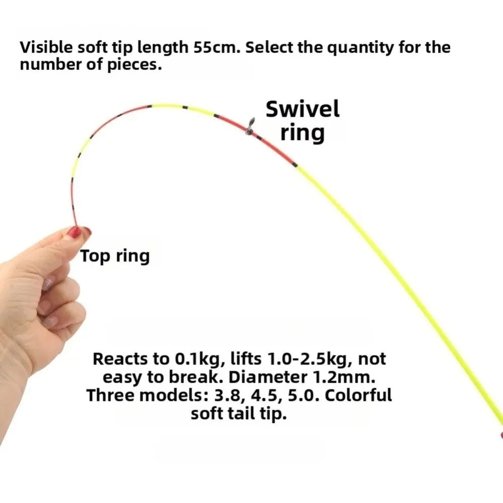 Fiberglass Soft Rod Tip with Top Ring – Rock & Sea Fishing Fishing Rod Tip Nixie